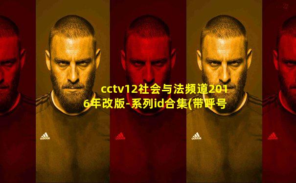 cctv12社会与法频道2016年改版-系列id合集(带呼号版)