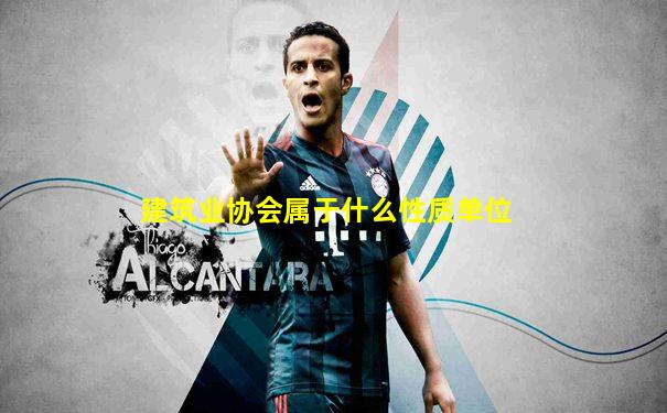 建筑业协会属于什么性质单位